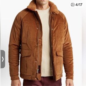 Robert Graham Brown Corduroy Ranch Chore Jacket Men’s Size XL New with Tag